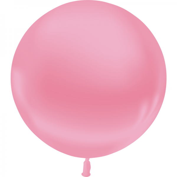 1 ballon rose métal 60 cm