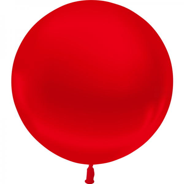 1 ballon 55 cm rouge métal