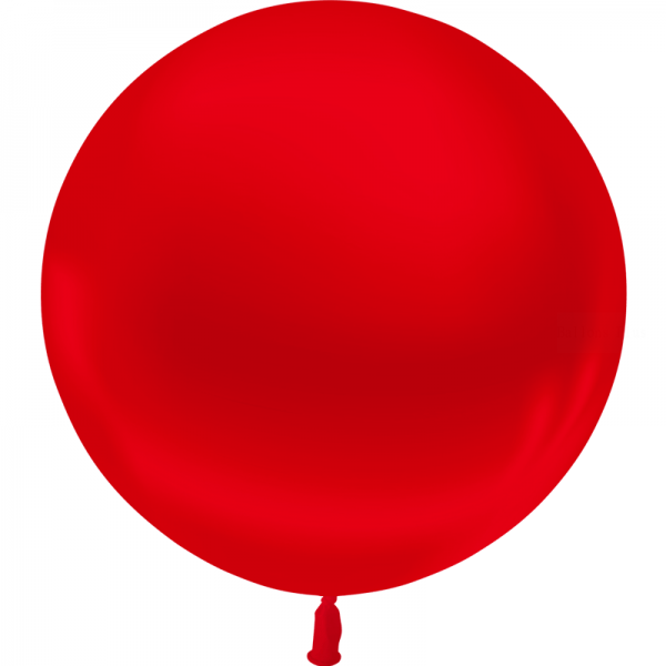 1 ballon Rouge métal 60cm