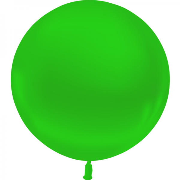 1 ballon Vert métal 60cm