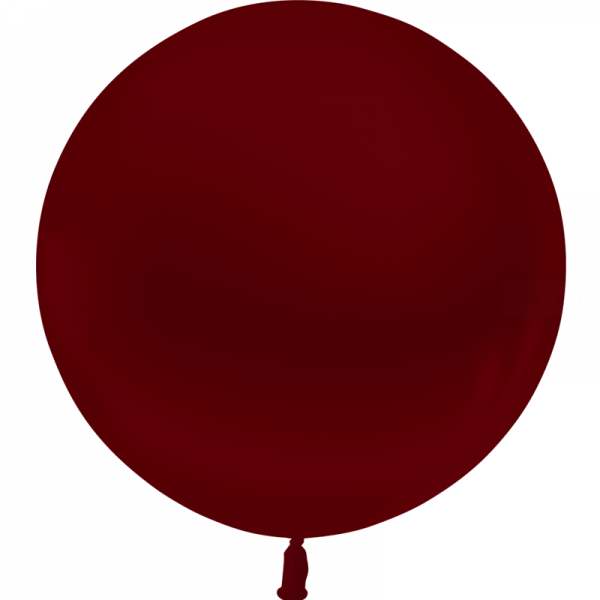 1 ballon 55cm bordeaux metal