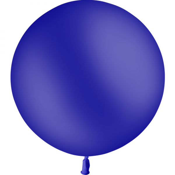 1 ballon bleu marine standard 60 cm