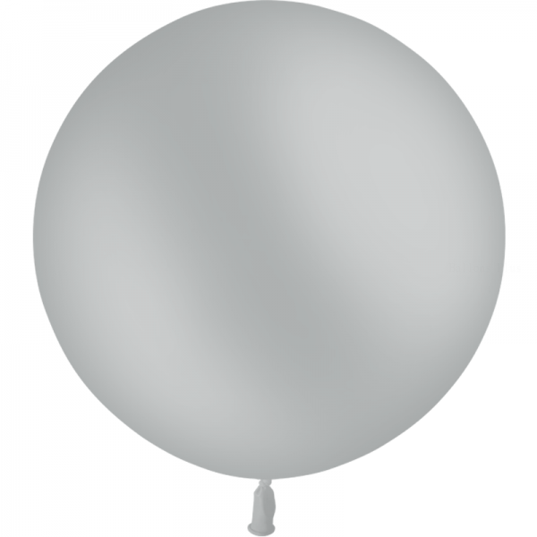 1 ballon gris standard 60cm