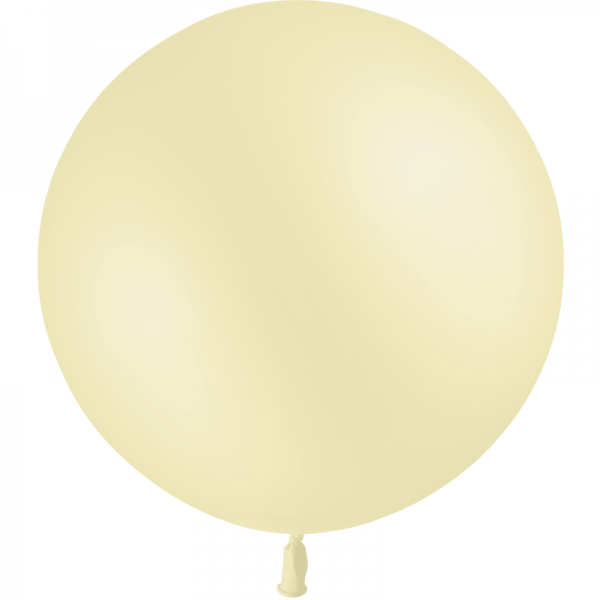 1 ballon 60cm jaune pastel matte