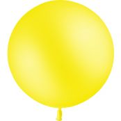 1 ballon jaune citron standard 60 cm