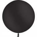 1 ballon noir standard 60 cm