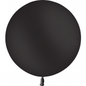 1 ballon noir standard 60 cm