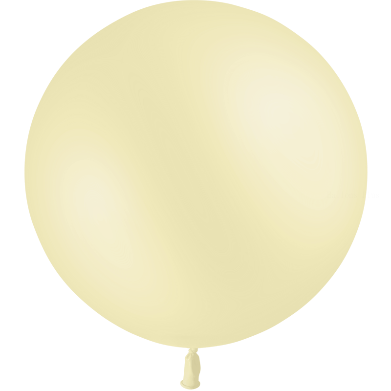 1 ballon jaune pastel matte 90 cm