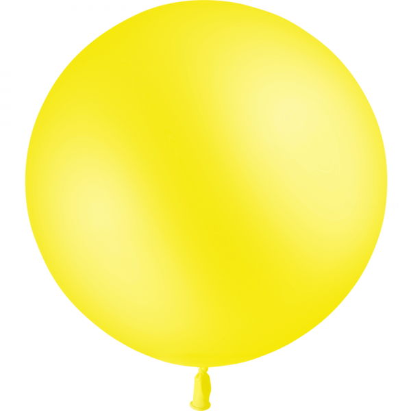 1 ballon Jaune Citron standard 90 cm