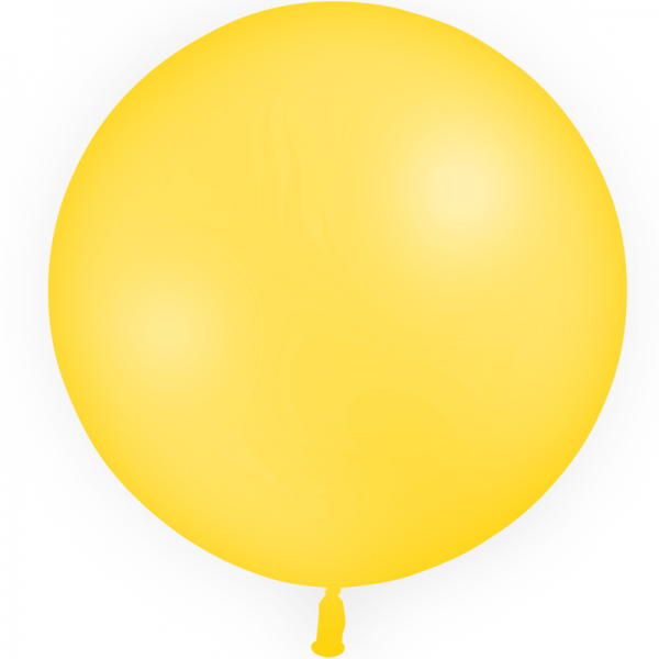 1 ballon latex jaune d'or 90 cm