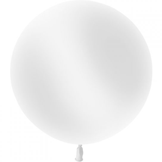 1 Ballon Blanc Standard 90 cm