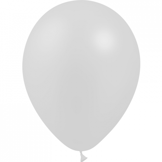 100 ballons argent métal 26 cm