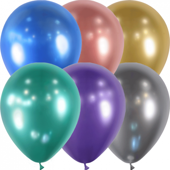 100 ballons assortis brillant 12.5cm852929 BALLOONIA 14 cm Ø BALLOONIA métal & brillant