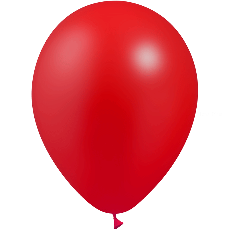 100 ballons rouge métal 14 cm