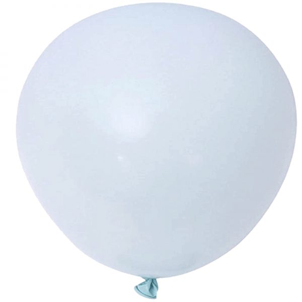 2 ballons rond macaron bleu 45 cm