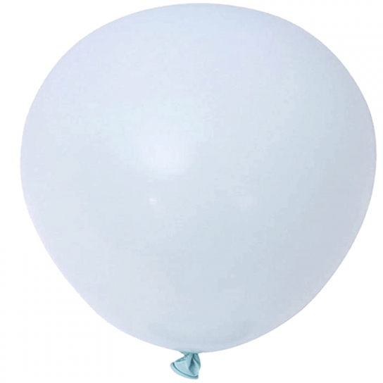 2 ballons rond macaron bleu 45 cm