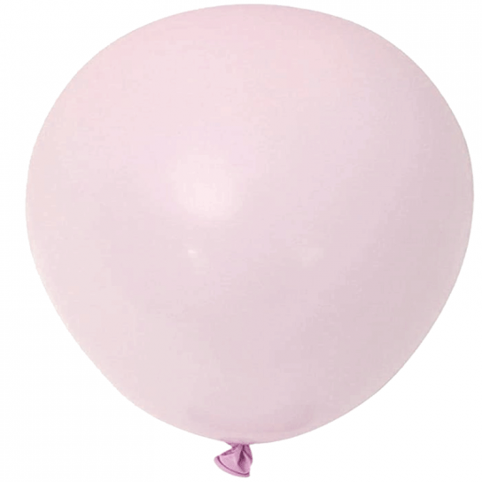 2 ballons rond macaron rose baby 45 cm