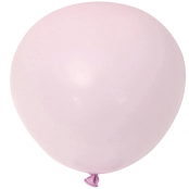 2 ballons rond macaron rose baby 45 cm