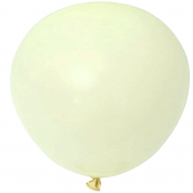 2 ballons rond macaron moutarde 45 cm