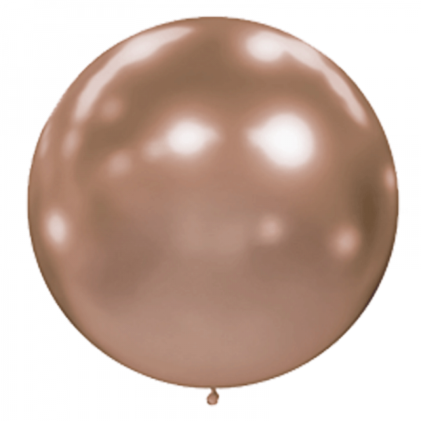 1 ballon effet miroir rose gold 40 cm