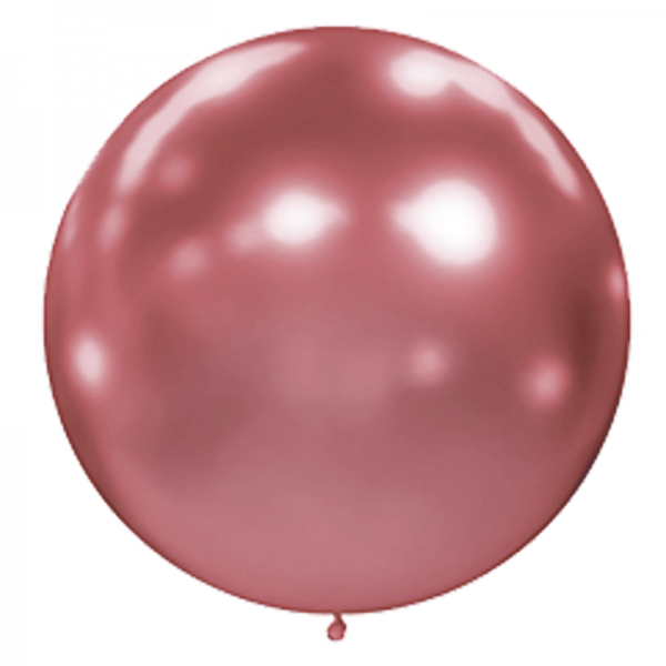 1 ballon effet miroir rose 40 cm
