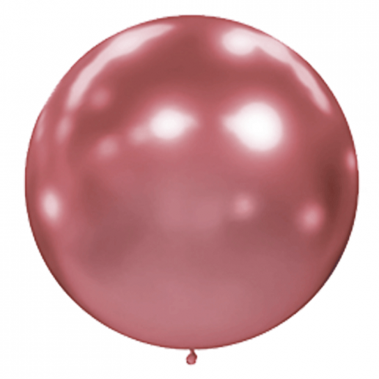 1 ballon effet miroir rose 40 cm