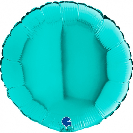 bleu tiffany mylar rond 46 cm