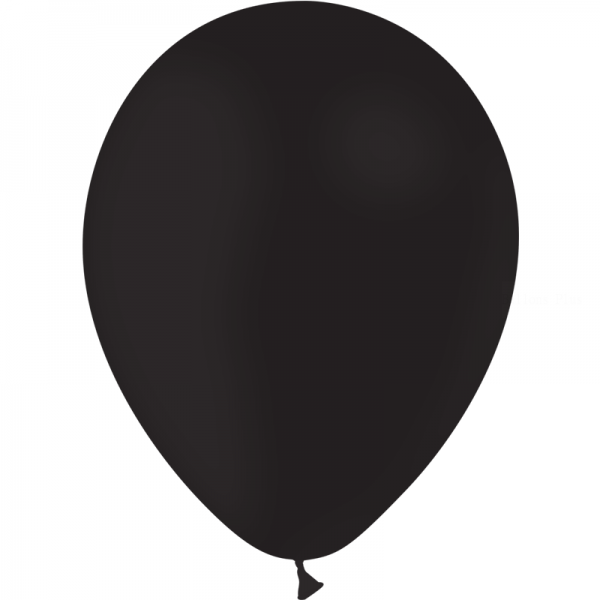 12 Ballons Noir Standard 25 cm