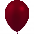 25 ballons bordeaux métal opaque 14 cm