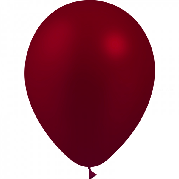 25 ballons bordeaux métal opaque 14 cm