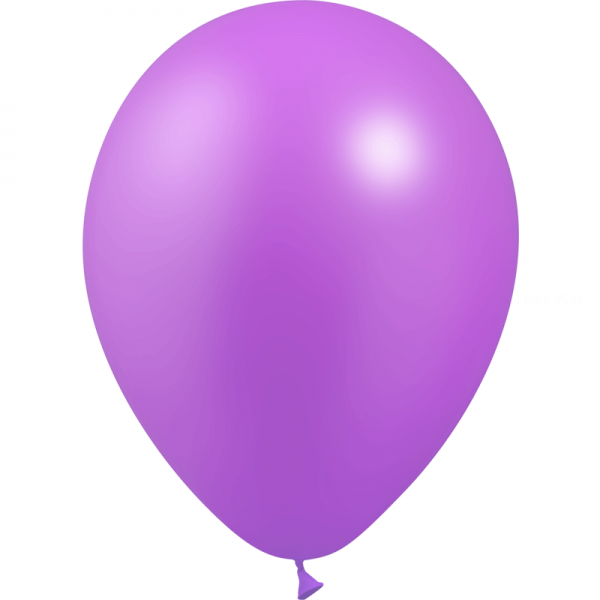 100 ballons lilas métal 14 cm