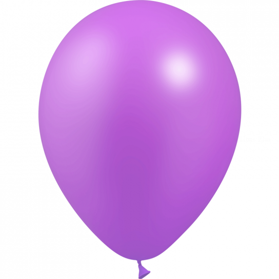 100 ballons lilas métal 14 cm