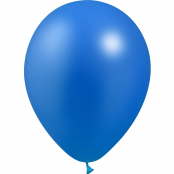 100 ballons bleu roi métal 14 cm