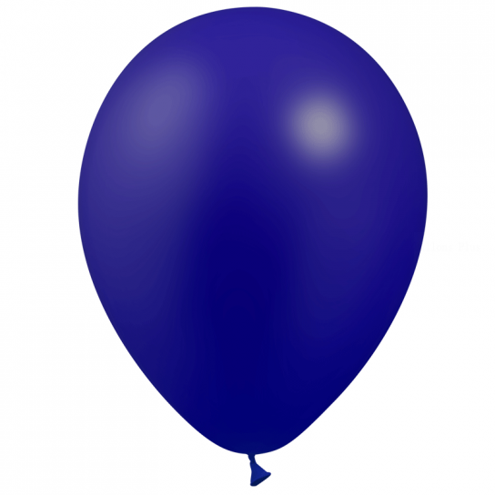 100 ballons bleu marine métal 14 cm
