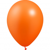100 ballons orange métal 14 cm