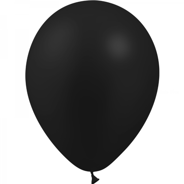 100 ballons noir métal 14 cm