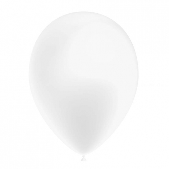 100 ballons blanc métal 26 cm