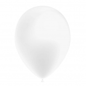 100 ballons blanc métal 26 cm