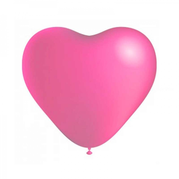 coeur rose 25 cm poche de 100
