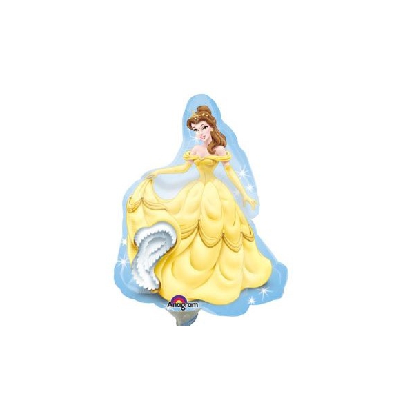 ° Princesse Belle ballons mini mylar air vendu non gonflé avec tige