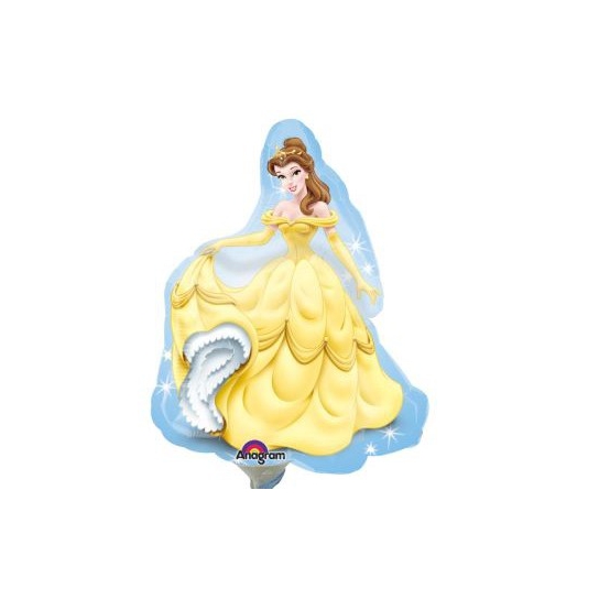 ° Princesse Belle ballons mini mylar air vendu non gonflé avec tige