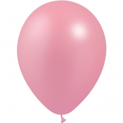 100 ballons rose métal 14 cm