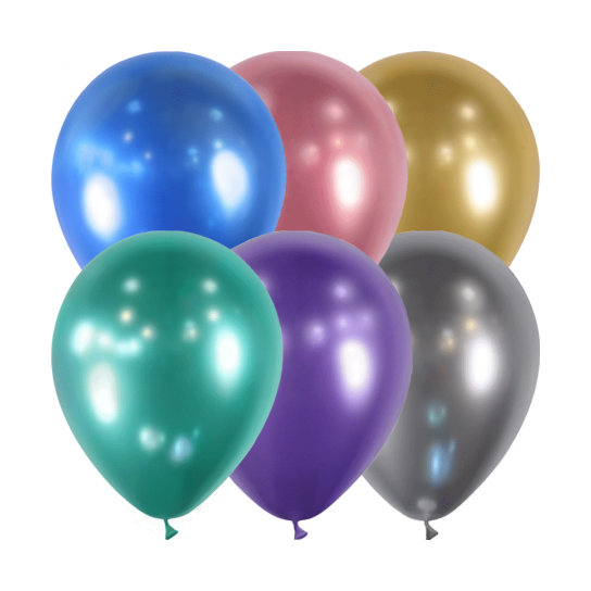 50 ballons Multicolor brillant 30 cm