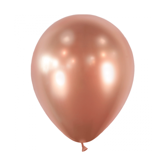 10 ballons Rose Gold brillant 30 cm