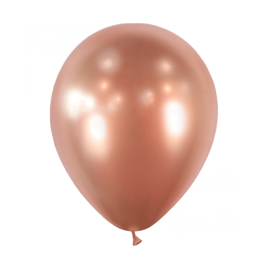 25 ballons Rose Gold brillant 30 cm