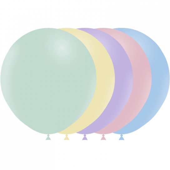 25 ballons Multicolore Pastel Matte 45 cmbnia BALLOONIA 45 cm Ø BALLOONIA