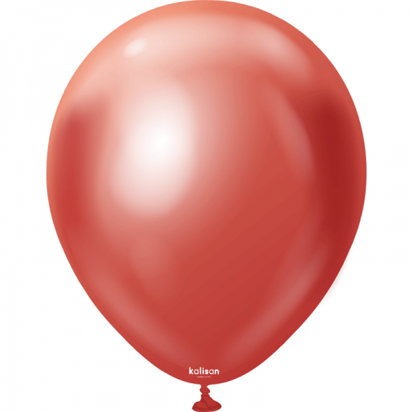 25 Ballons Rouge Mirror 13 cm