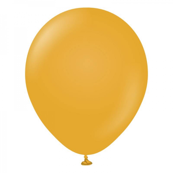 100 Ballons Mustard 13 cm
