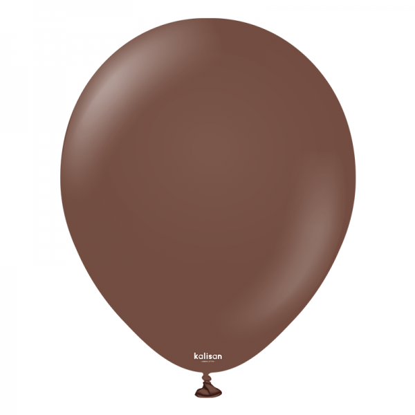 100 Ballons Chocolat Brown 13 cm
