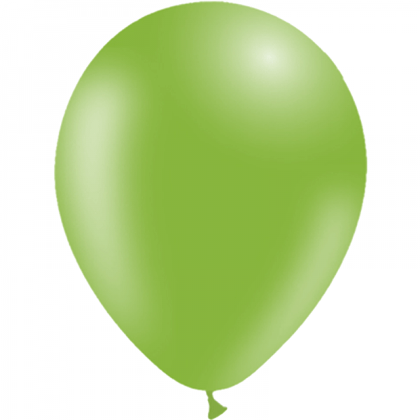 100 Ballons Vert Pomme Standard 14 cm